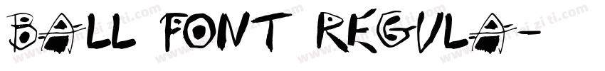 Ball font Regula字体转换